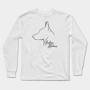 Belgian Malinois Dog Profile Long Sleeve T-Shirt